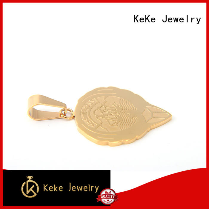 KeKe good quality short gold pendant necklace customization for decorate