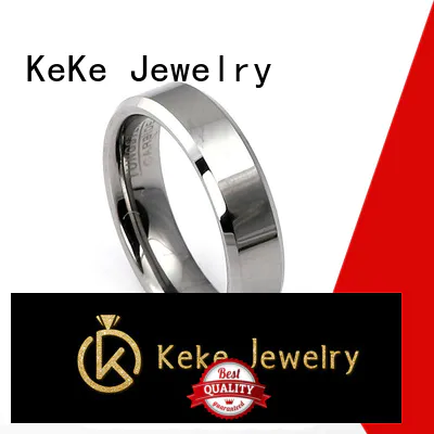KeKe high quality tungsten rings customized for decorate