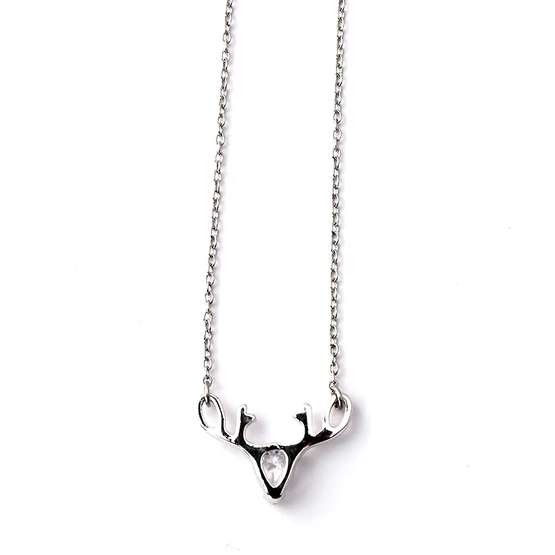 Women's stainless steel titanium steel tungsten steel silver necklace pendants production
