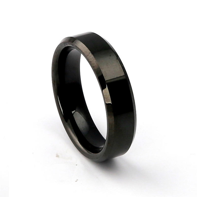 Cheap Polished and Brushed Tungsten  steel Rings Men Wedding Band