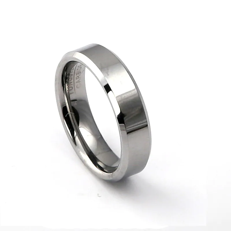 Amazon sells customizable tungsten steel wedding men's rings in various colors