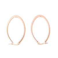 Women 316L Stainless Steel custom design earrings Jewelry Cuff Big hypoallergenic Hoop Earrings