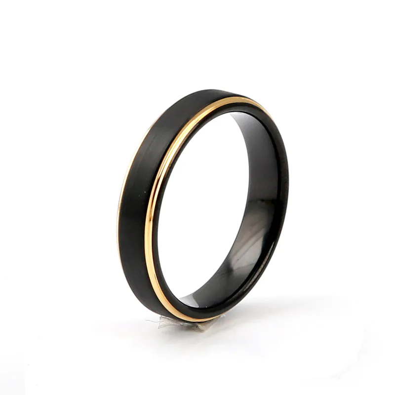 6mm Rose Gold custom Wedding Ring Tungsten Carbide Men's Ring