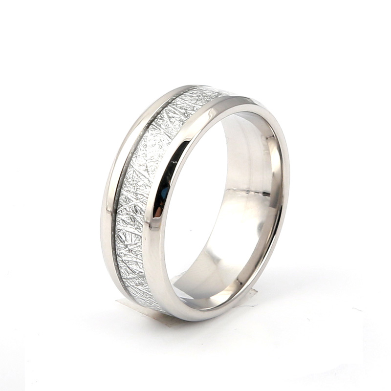 Manufacture 8mm 316l unique  Stainless Steel rings Wedding Band in China