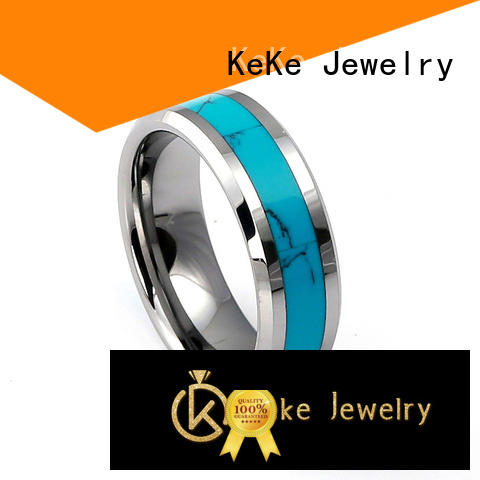 High-quality stainless steel solitaire engagement ring customization for decorate