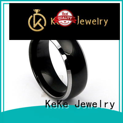 professional flat titanium wedding band factory price for Dress collocation