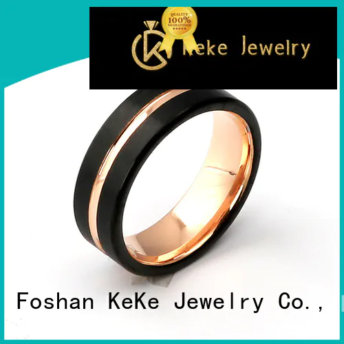 KeKe unique mens tungsten rings wholesale for Dress collocation