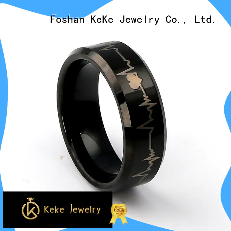 KeKe good quality tungsten carbide promise rings for marry
