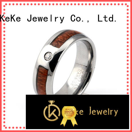 KeKe High-quality titanium carbide wedding band manufacturer for decorate