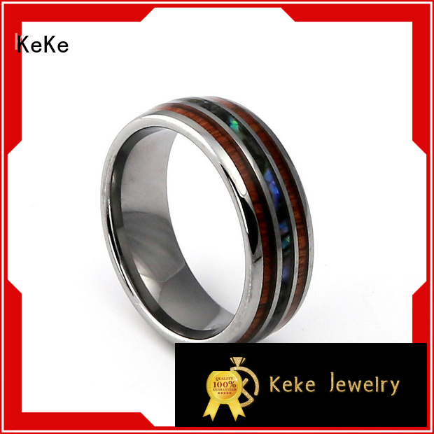 KeKe custom tungsten ring customization for marry