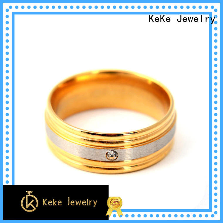 KeKe 316l stainless steel gold customized for Be engaged