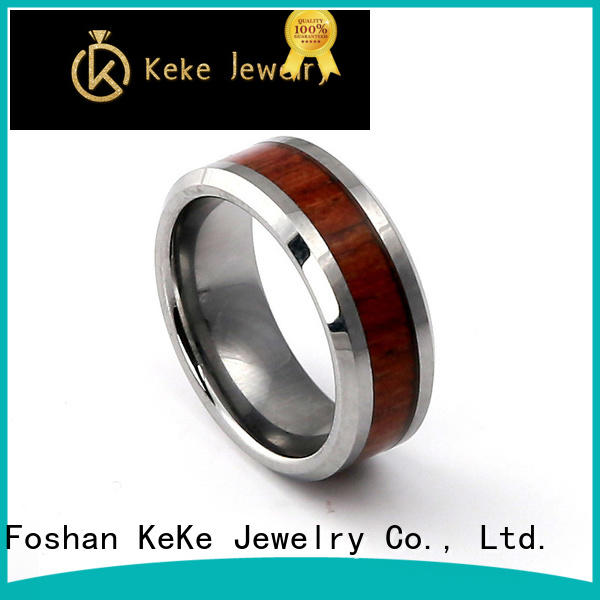 KeKe black tungsten carbide wedding rings manufacturer for decorate