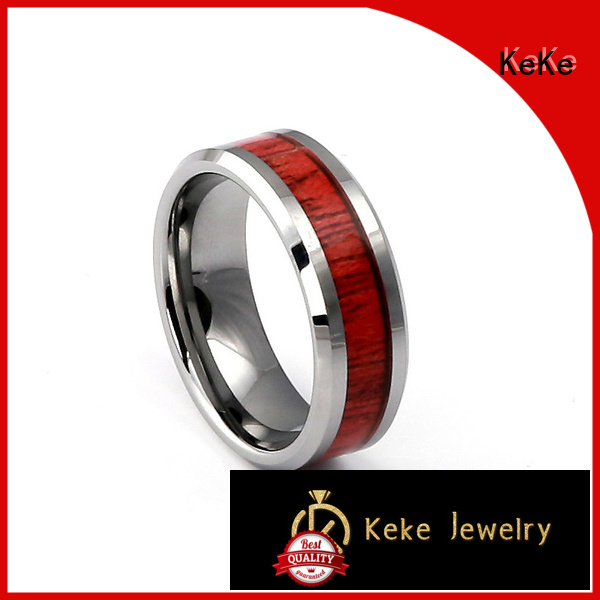 KeKe nice quality custom made tungsten rings factory price for Be engaged