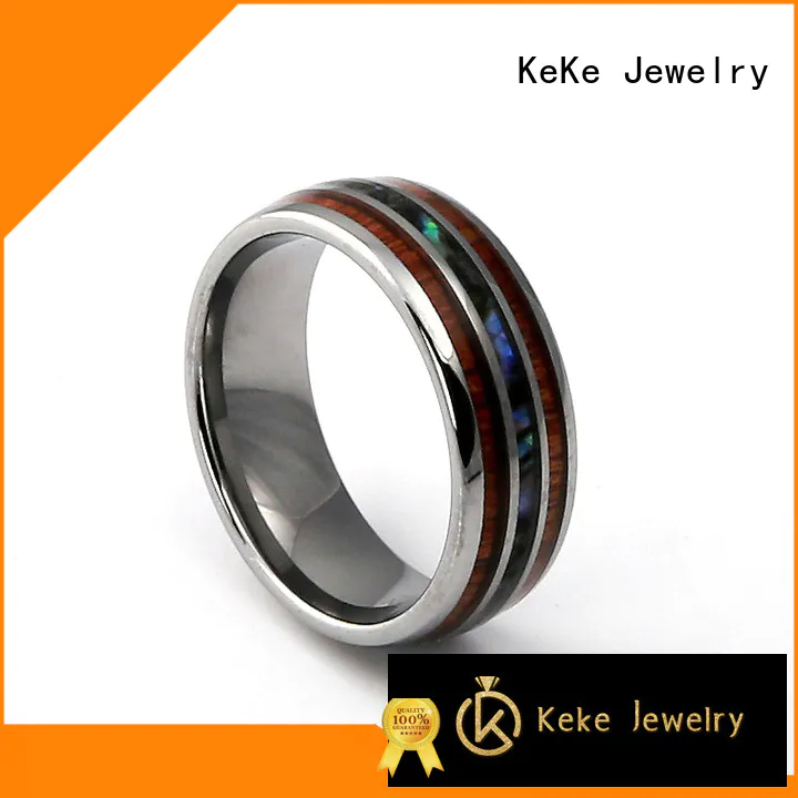 KeKe tungsten metal ring customized for Dress collocation