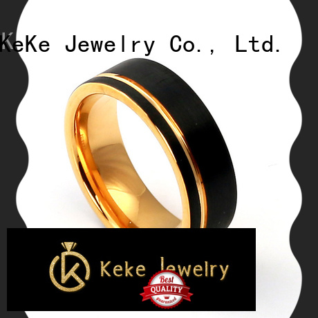KeKe tungsten carbide wedding bands for her factory price for decorate