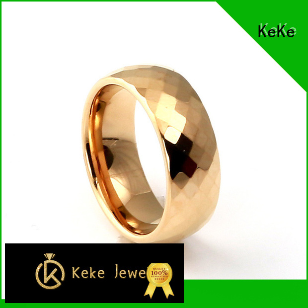 good quality tungsten carbide brushed mens wedding ring customization