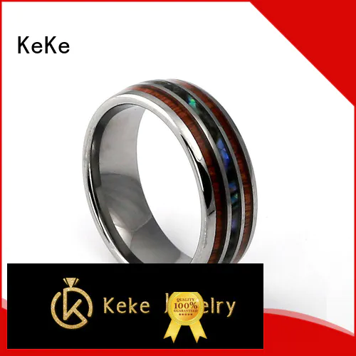 KeKe High-quality tungsten steel rings directly sale for Be engaged