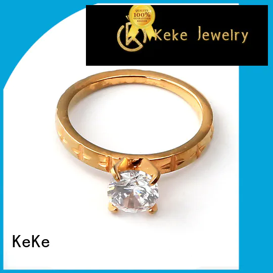 KeKe fashion stainless steel rope rings customization for Be engaged