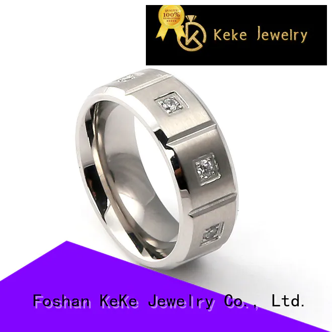 KeKe creative 316l stainless steel ring price customized for decorate