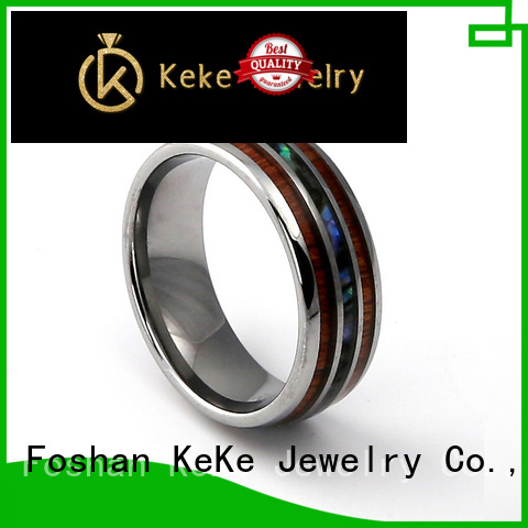 KeKe practical mens rings tungsten wedding bands factory price