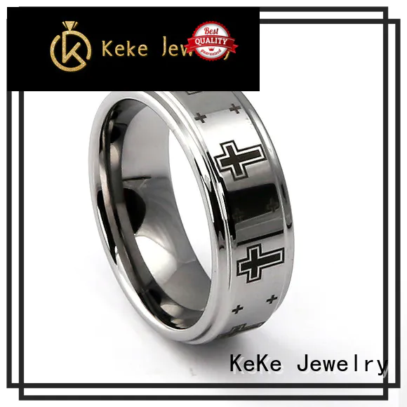 KeKe mens rings tungsten wedding bands customization for marry