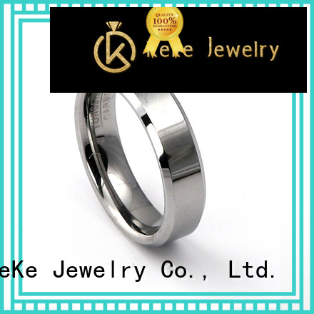 KeKe black tungsten ring rose gold for marry