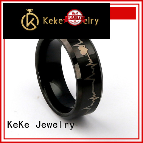 KeKe tungsten steel ring factory price for marry