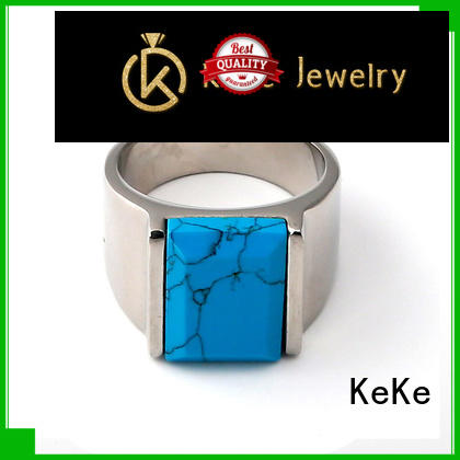 colorful personalized stainless steel rings manufacturer for Be engaged