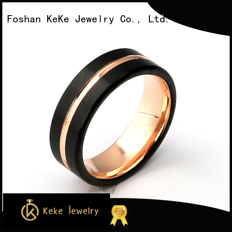 High-quality designer tungsten wedding bands customization for Dress collocation