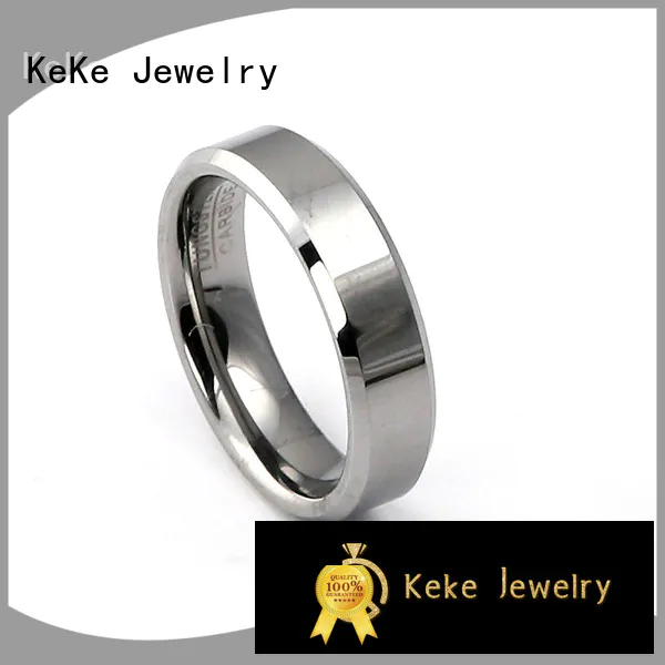 KeKe custom tungsten ring directly sale for Be engaged