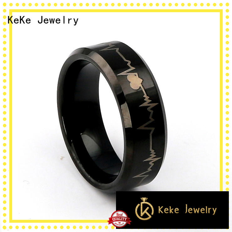 KeKe womens tungsten rings with diamonds wholesale