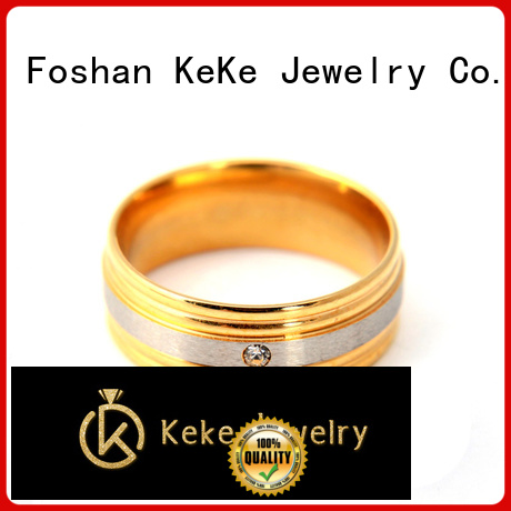KeKe High-quality custom made stainless steel rings supplier for Be engaged