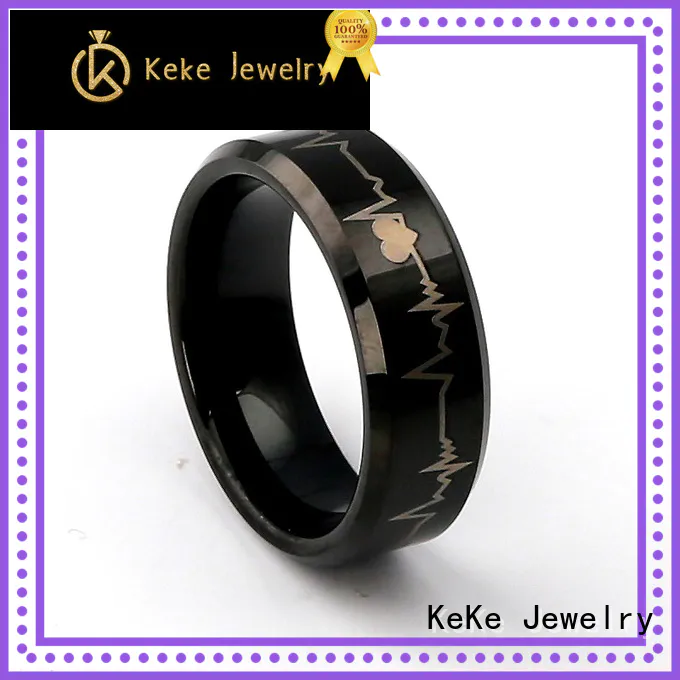KeKe mens carbide rings directly sale for Dress collocation