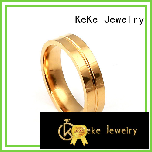 KeKe nice quality bright 316l ring factory price for Be engaged