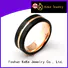 KeKe High-quality thin tungsten wedding bands for Dress collocation