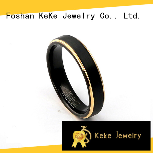 high quality cheap black tungsten rings manufacturer for Dress collocation