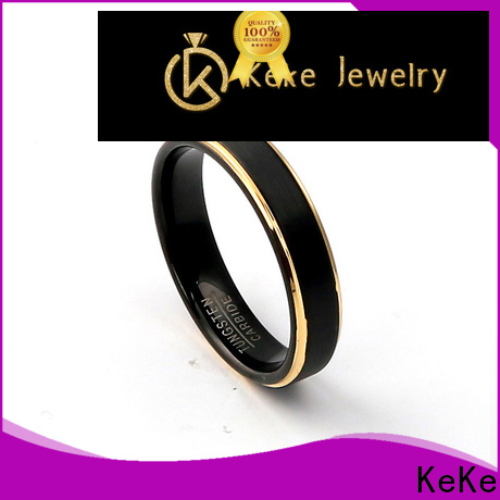 KeKe good quality gray tungsten ring