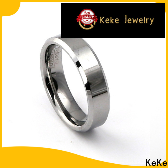 KeKe tungsten rings for sale factory price for Dress collocation