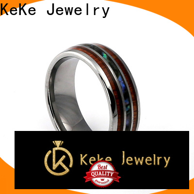 KeKe good quality black tungsten carbide mens rings factory price