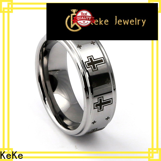 KeKe quality discount tungsten wedding bands