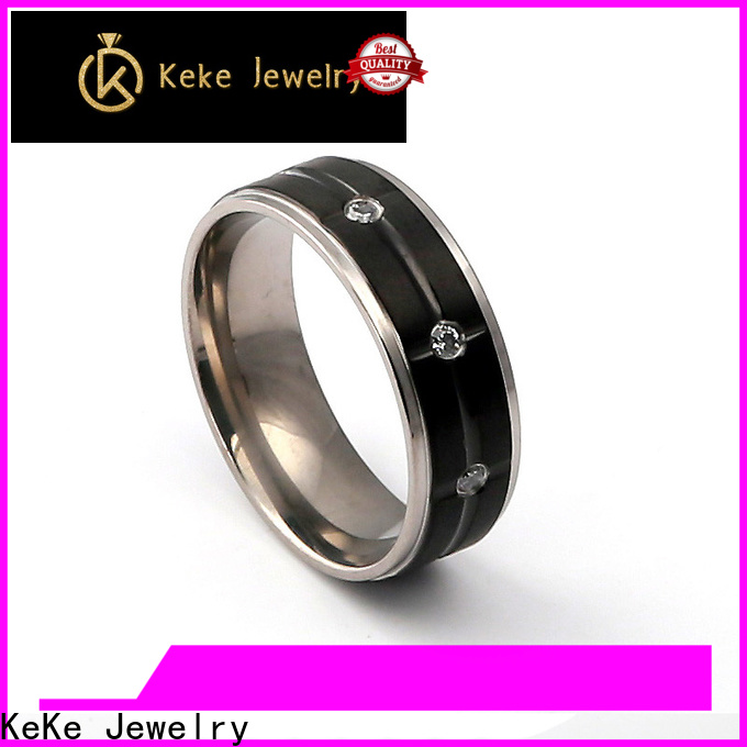 KeKe custom titanium rings factory price for decorate