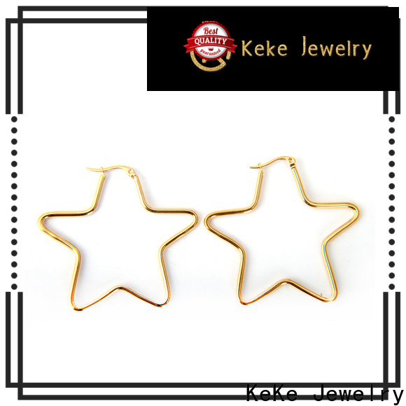 KeKe earrings with back earrings supplier for decorate