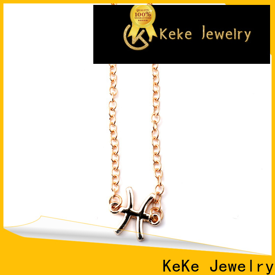 KeKe quality thin gold necklace with small diamond manufacturer for decorate