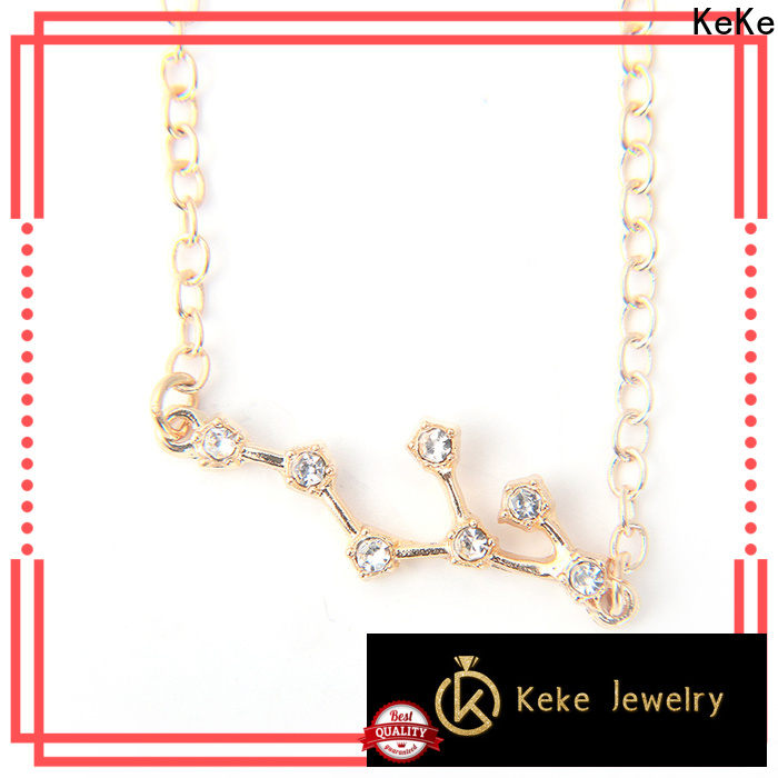 KeKe short necklace with small diamond wholesale for Dress collocation