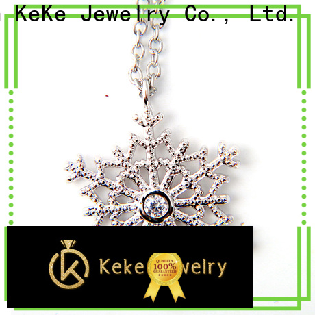 Popular thin gold necklace small charm customization for Dress collocation