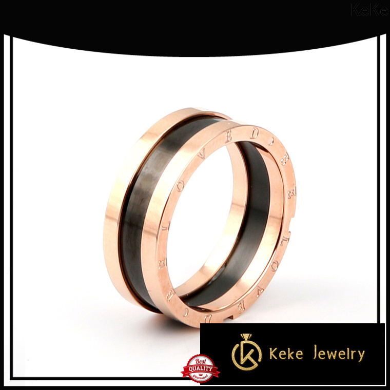 KeKe nice quality custom design wedding ring factory price for Dress collocation