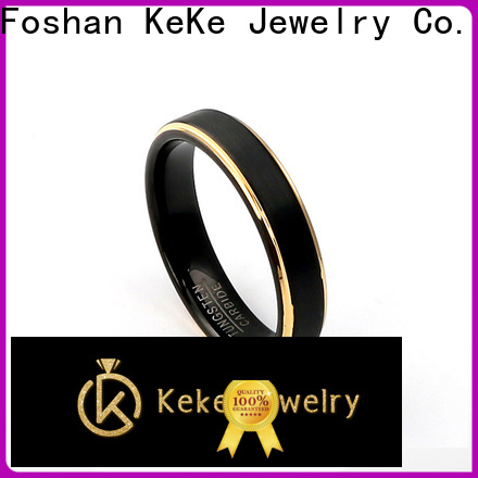 KeKe dark grey tungsten wedding bands wholesale for marry