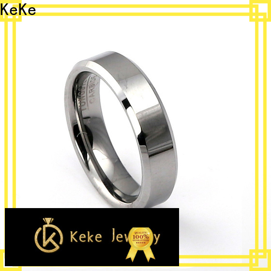 KeKe tungsten wedding rings with diamonds wholesale