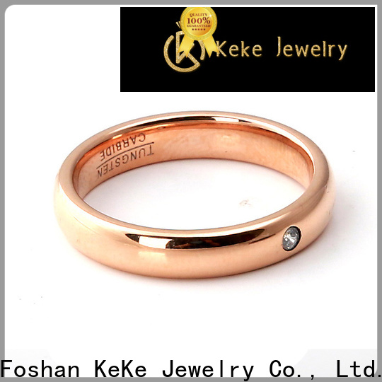KeKe tungsten wedding bands for men black