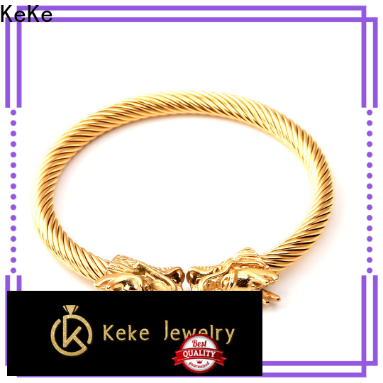 KeKe gold bangle bracelet with circles directly sale for Dress collocation